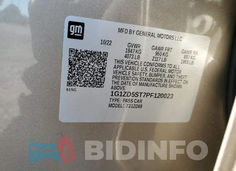 1G1ZD5ST7PF120023 Photo# 12