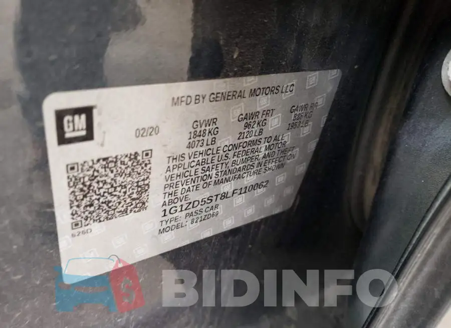1G1ZD5ST8LF110062 Photo# 13