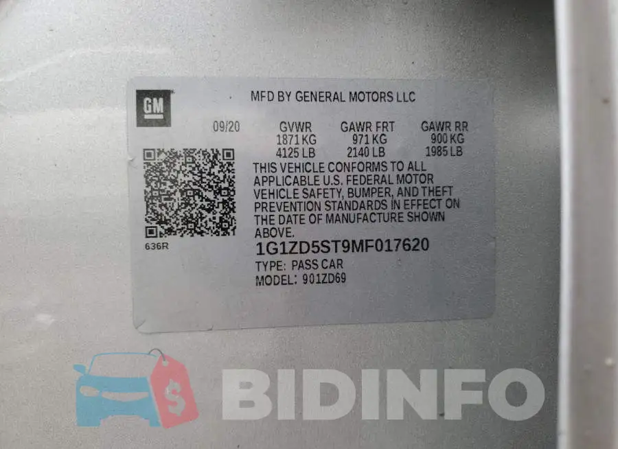 1G1ZD5ST9MF017620 Photo# 12