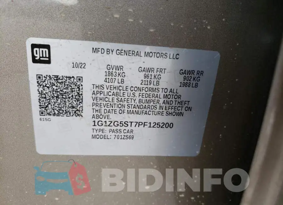 1G1ZG5ST7PF125200 Photo# 12