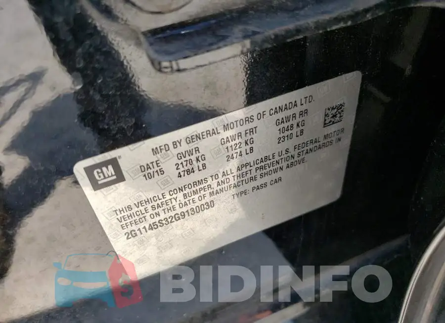 2G1145S32G9130030 Photo# 13