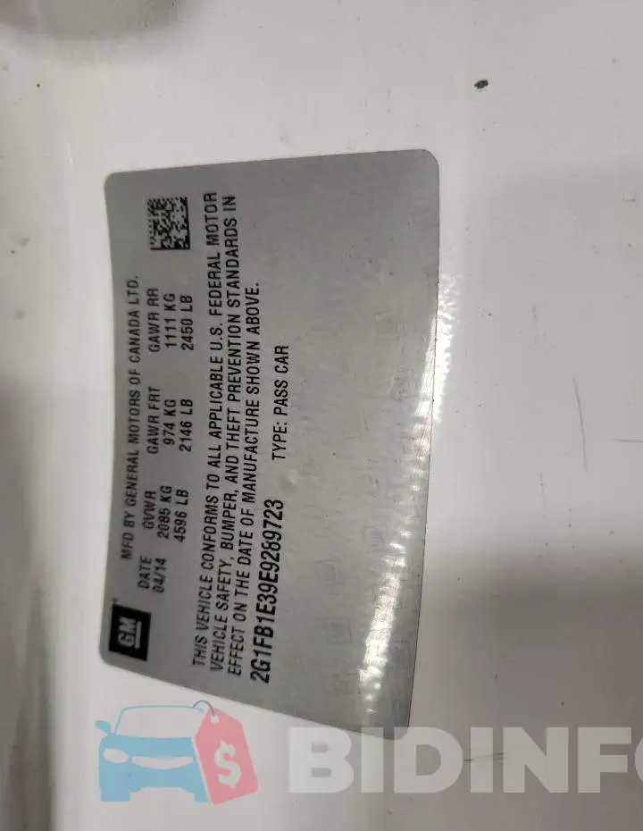 2G1FB1E39E9289723 Photo# 12