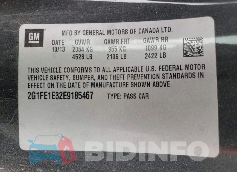 2G1FE1E32E9185467 Photo# 13