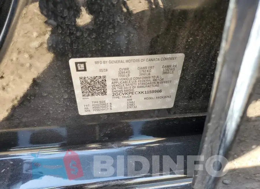 2GCVKPECXK1159966 Photo# 12