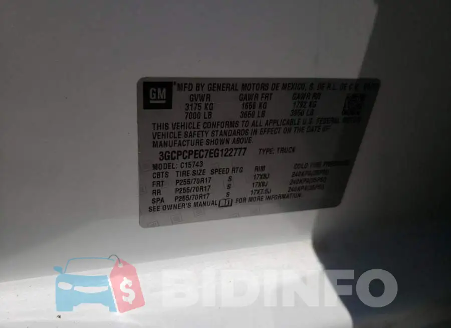 3GCPCPEC7EG122777 Photo# 12