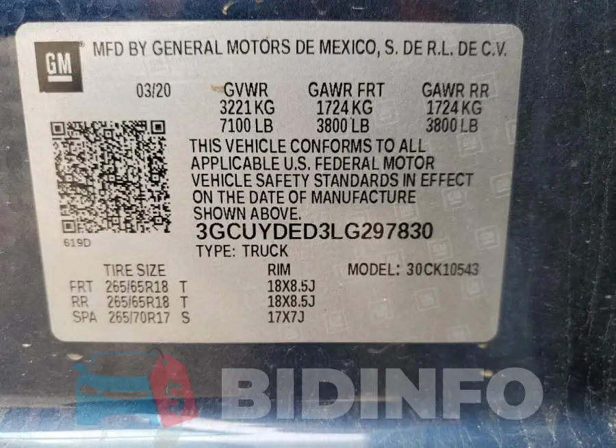 3GCUYDED3LG297830 Photo# 12