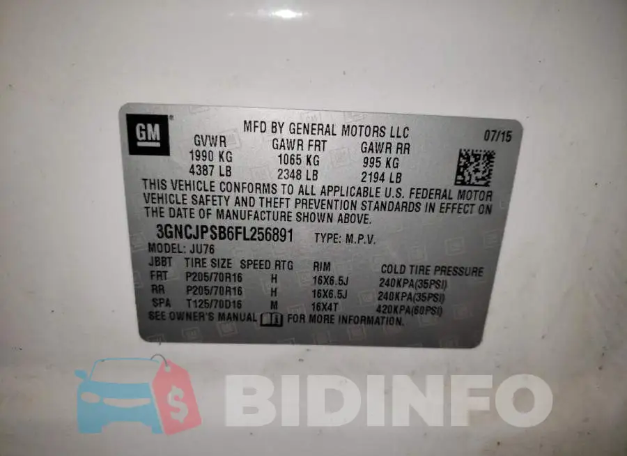 3GNCJPSB6FL256891 Photo# 13