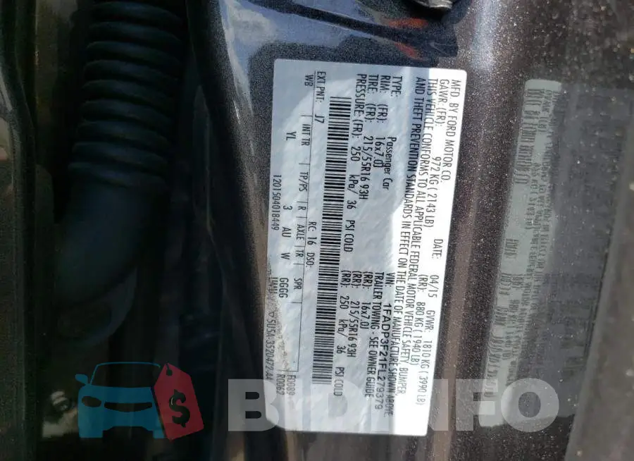 1FADP3F21FL279379 Photo# 12