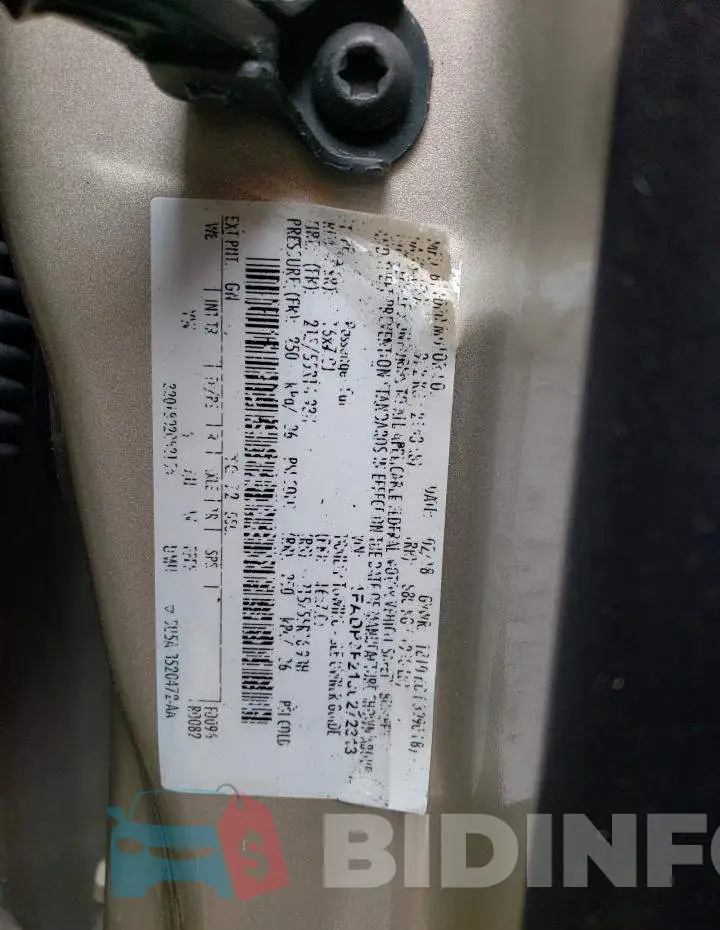 1FADP3F21JL272313 Photo# 12