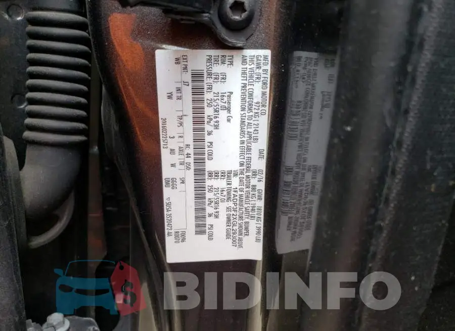 1FADP3F2XGL293007 Photo# 12