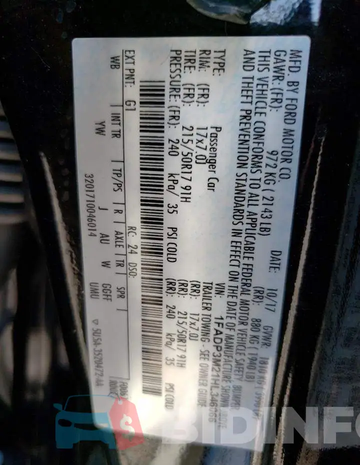 1FADP3M21HL346066 Photo# 12
