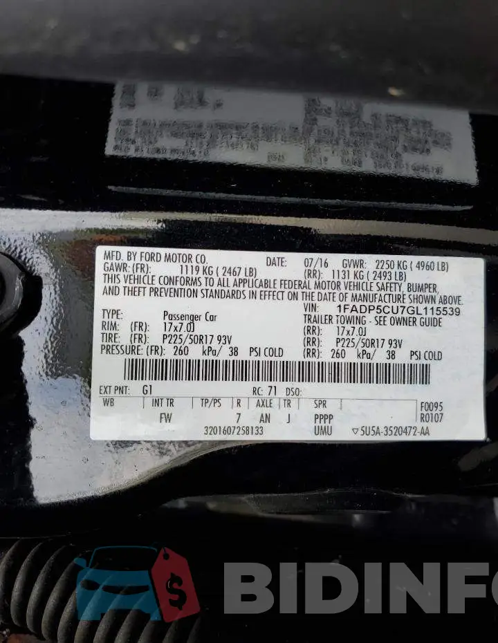 1FADP5CU7GL115539 Photo# 12