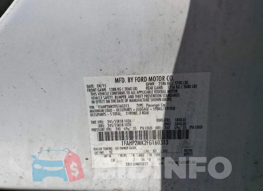 1FAHP2MK2FG160313 Photo# 10