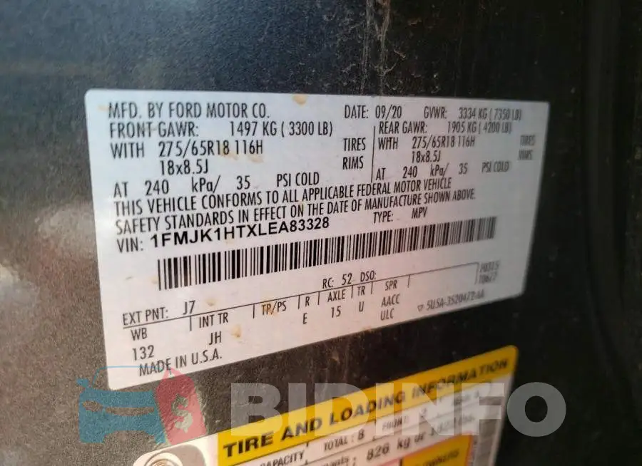 1FMJK1HTXLEA83328 Photo# 13