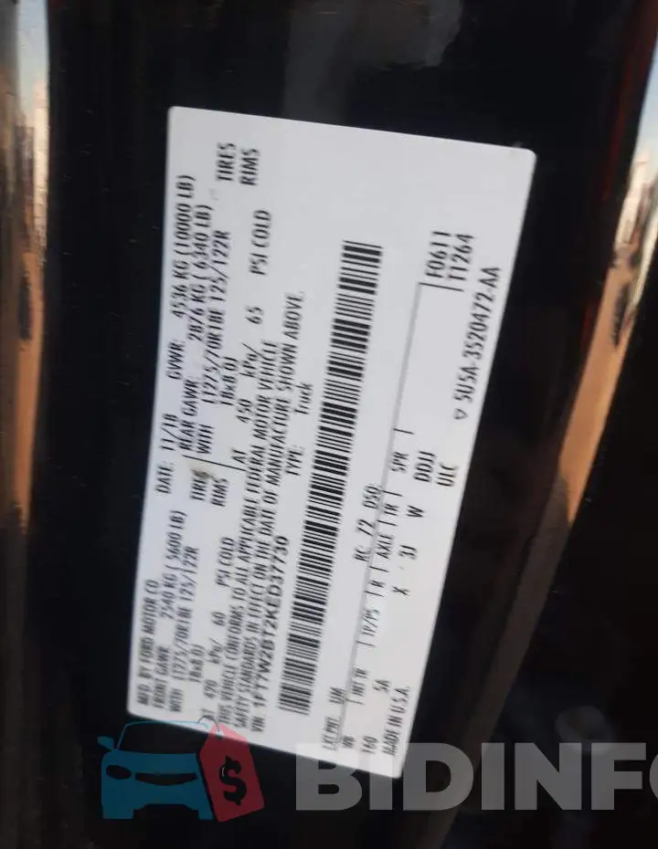 1FT7W2BT2KED37730 Photo# 12