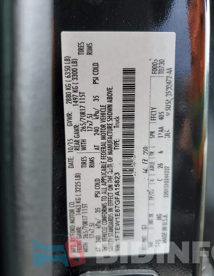 1FTEW1E87GFA15823 Photo# 12