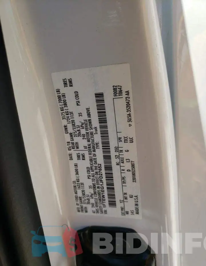 1FTEW1EG1JFD27652 Photo# 12