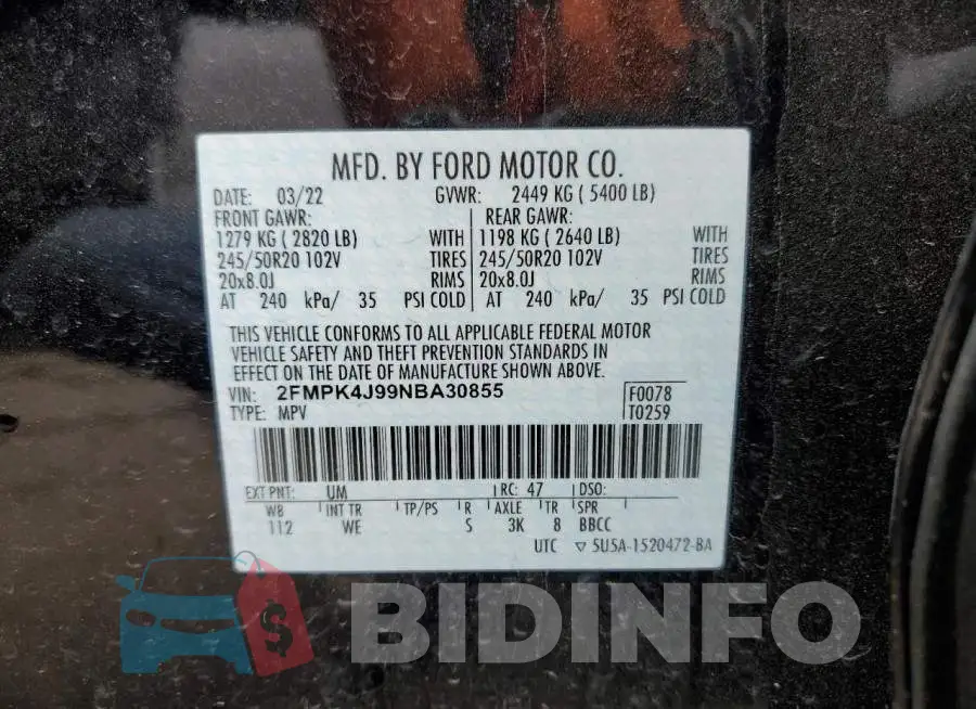 2FMPK4J99NBA30855 Photo# 13