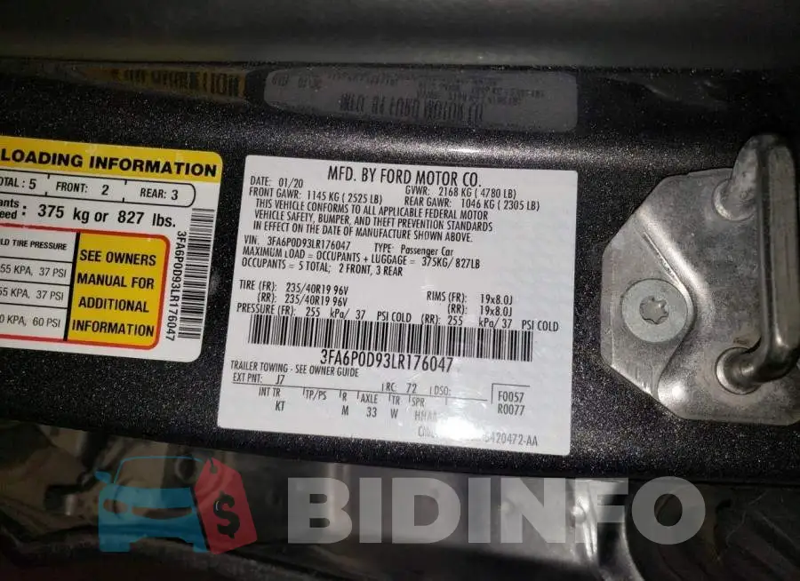 3FA6P0D93LR176047 Photo# 13