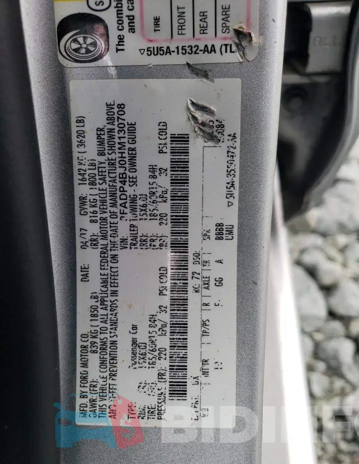 3FADP4BJ0HM130708 Photo# 12