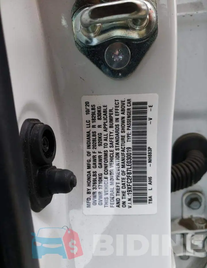 19XFC2F87LE030019 Photo# 12