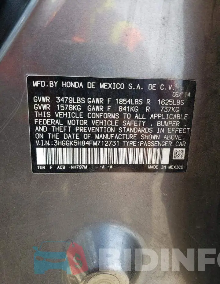3HGGK5H84FM712731 Photo# 12