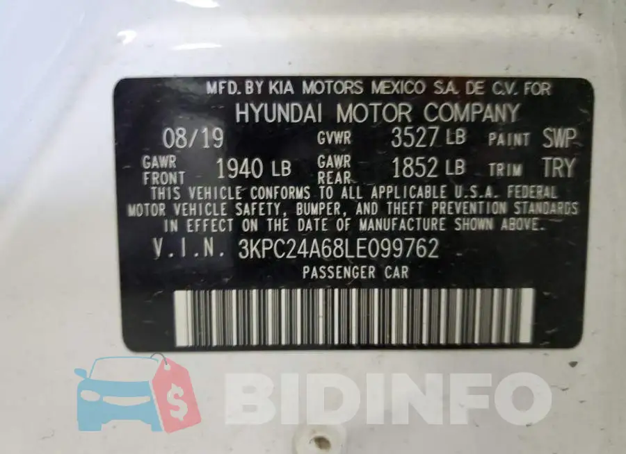 3KPC24A68LE099762 Photo# 12