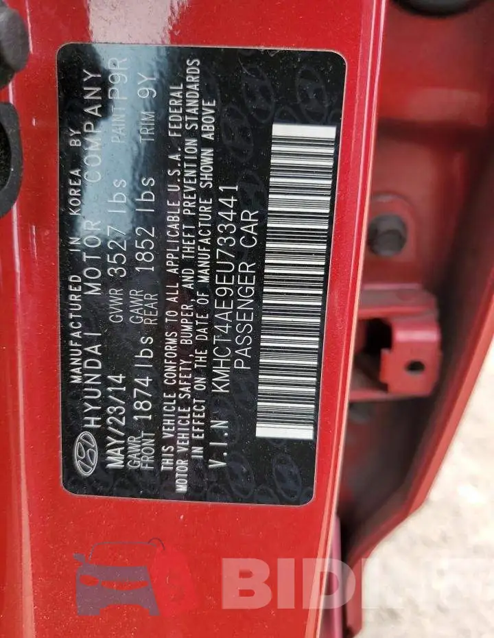KMHCT4AE9EU733441 Photo# 12