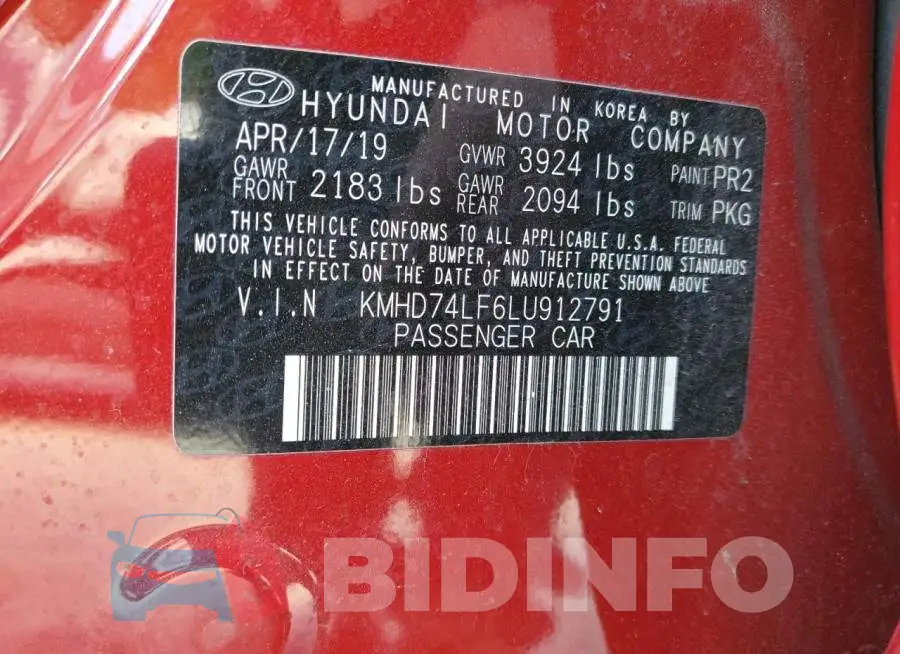 KMHD74LF6LU912791 Photo# 13