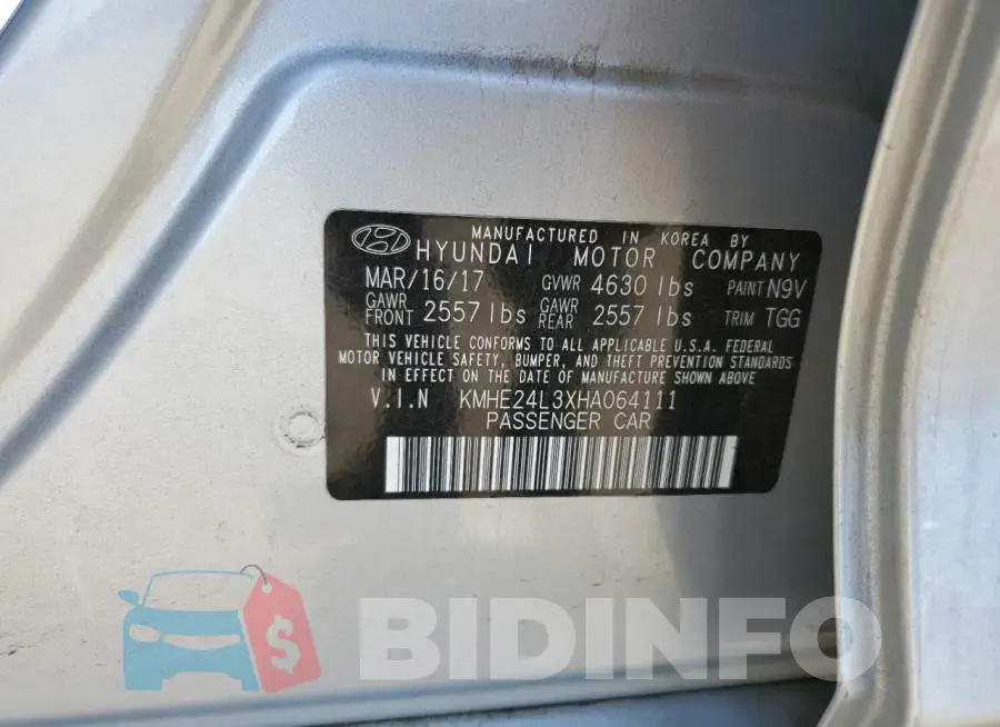 KMHE24L3XHA064111 Photo# 12