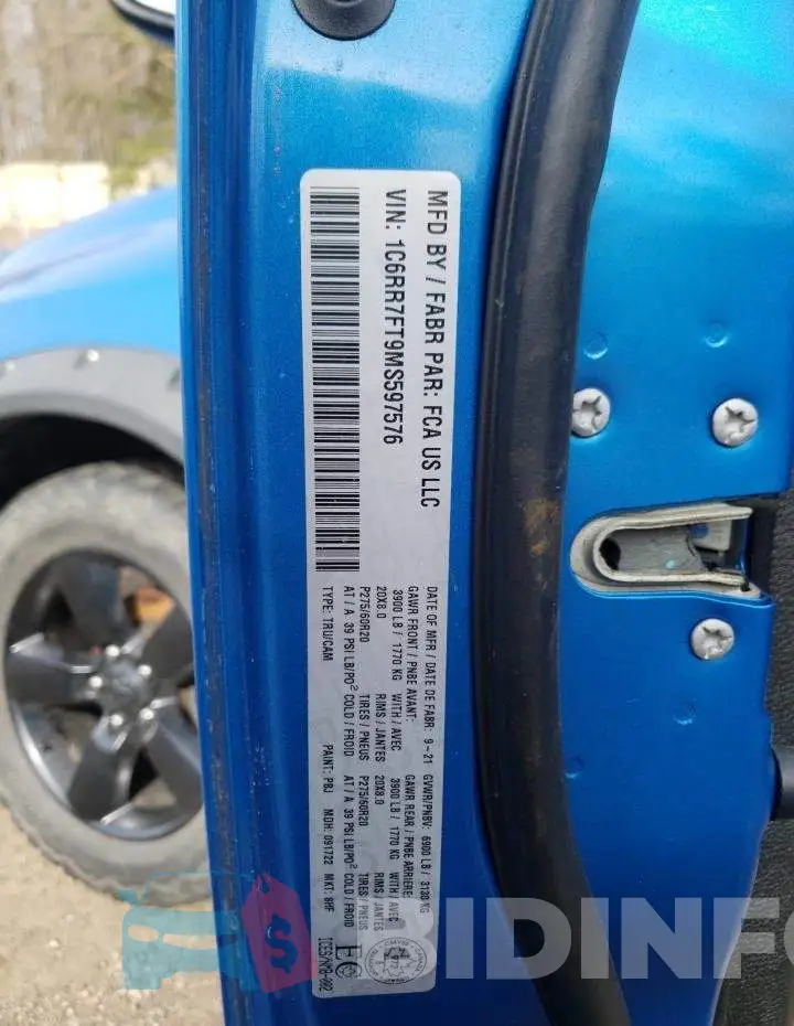 1C6RR7FT9MS597576 Photo# 13