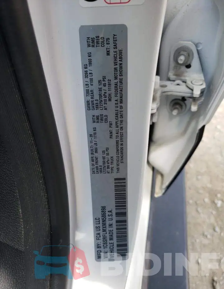 1C6SRFLMXMN586898 Photo# 12
