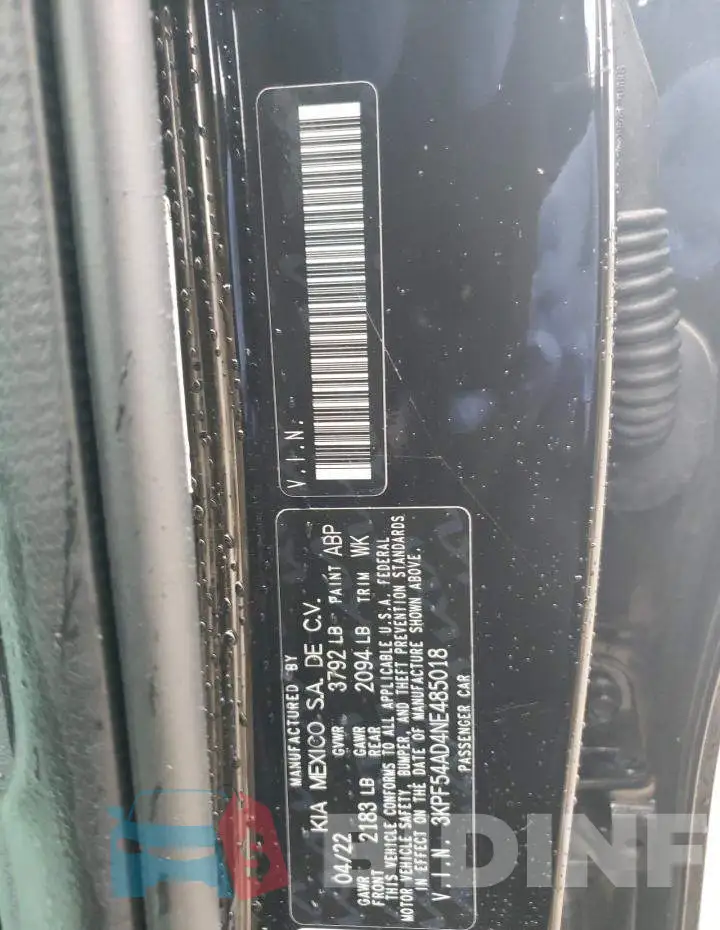 3KPF54AD4NE485018 Photo# 13