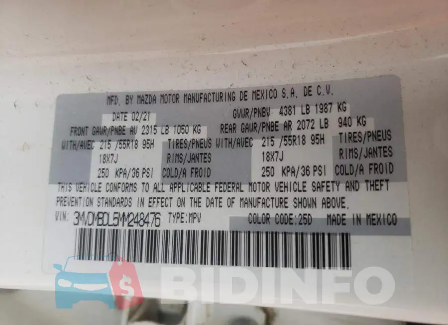 3MVDMBDL5MM248476 Photo# 10