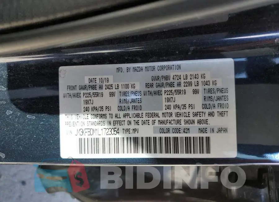 JM3KFBDM1L1723054 Photo# 14