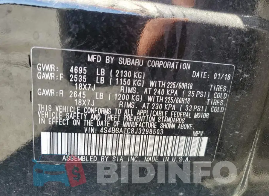4S4BSATC8J3298503 Photo# 14