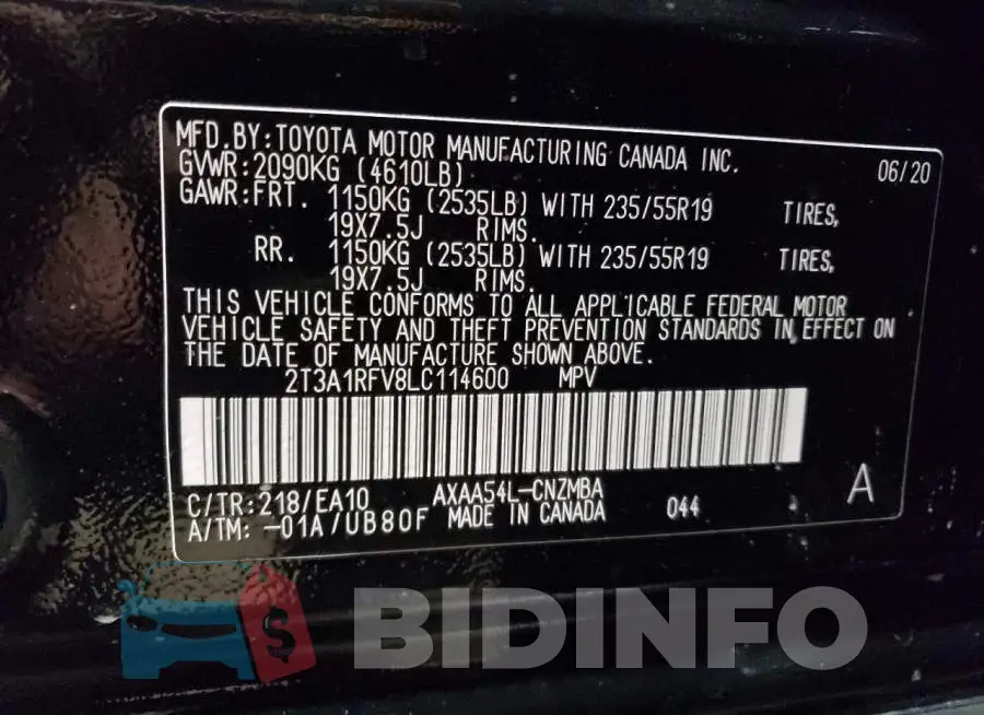 2T3A1RFV8LC114600 Photo# 12