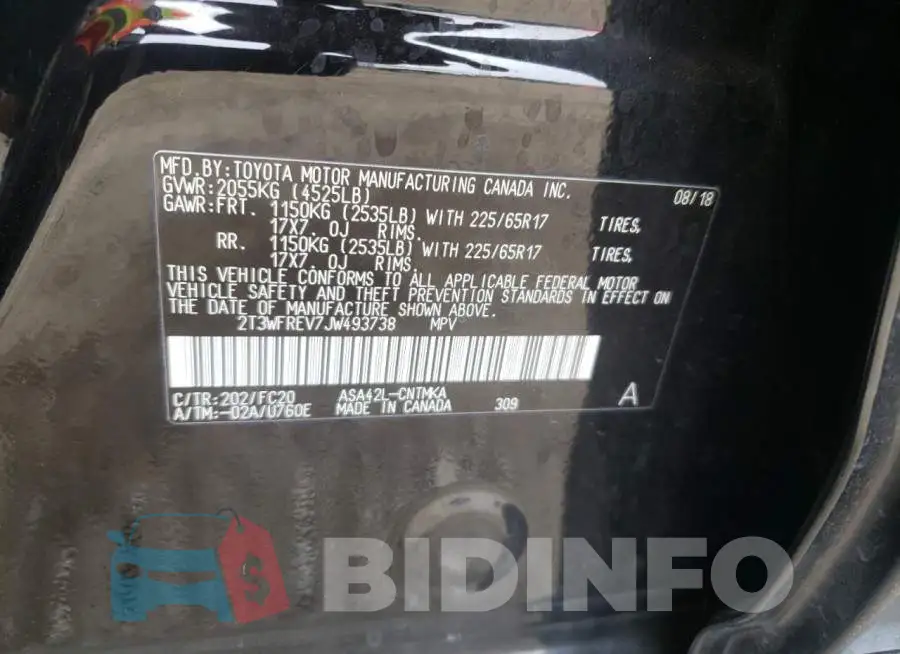 2T3WFREV7JW493738 Photo# 13