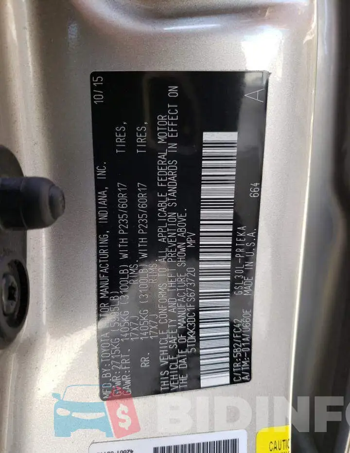 5TDKK3DC1FS673720 Photo# 13