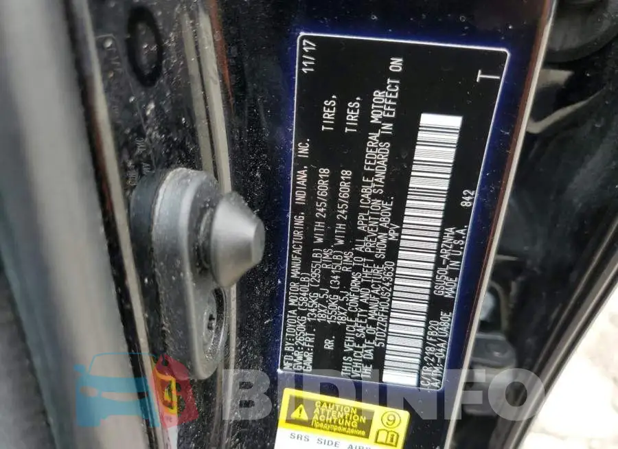5TDZZRFH0JS243630 Photo# 12