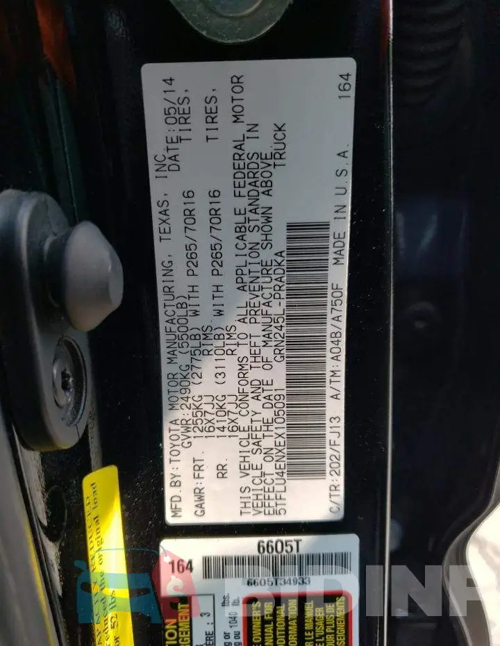 5TFLU4ENXEX105091 Photo# 13
