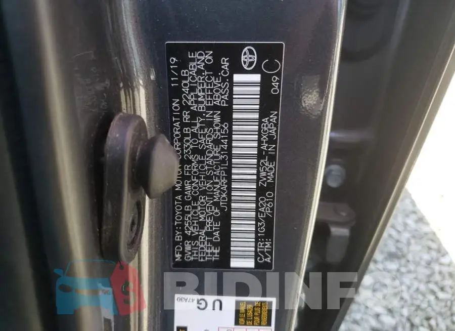 JTDKARFP1L3144156 Photo# 12