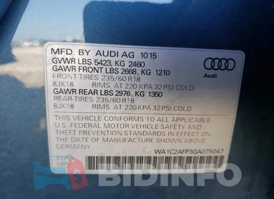 WA1C2AFP3GA075047 Photo# 14