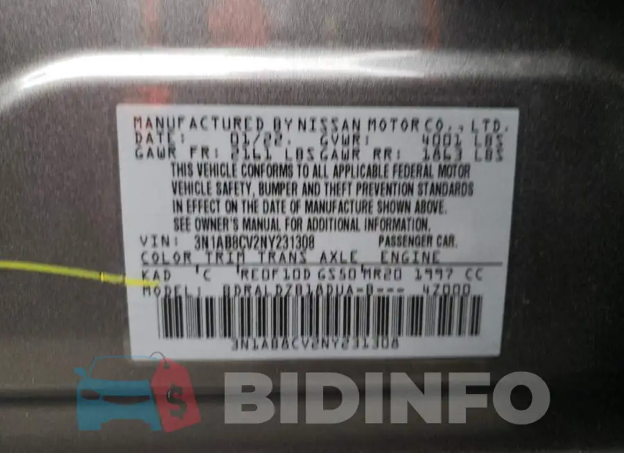 3N1AB8CV2NY231308 Photo# 12