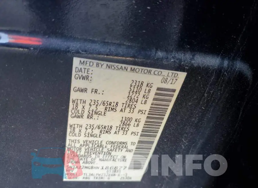 5N1AZ2MG8HN186877 Photo# 14