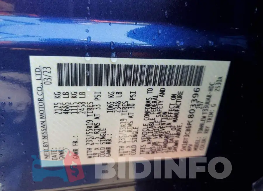5N1BT3CB6PC803396 Photo# 12
