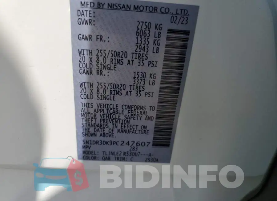 5N1DR3DK9PC247607 Photo# 13