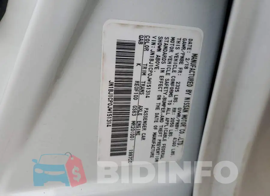 JN1BJ1CP0JW151314 Photo# 13