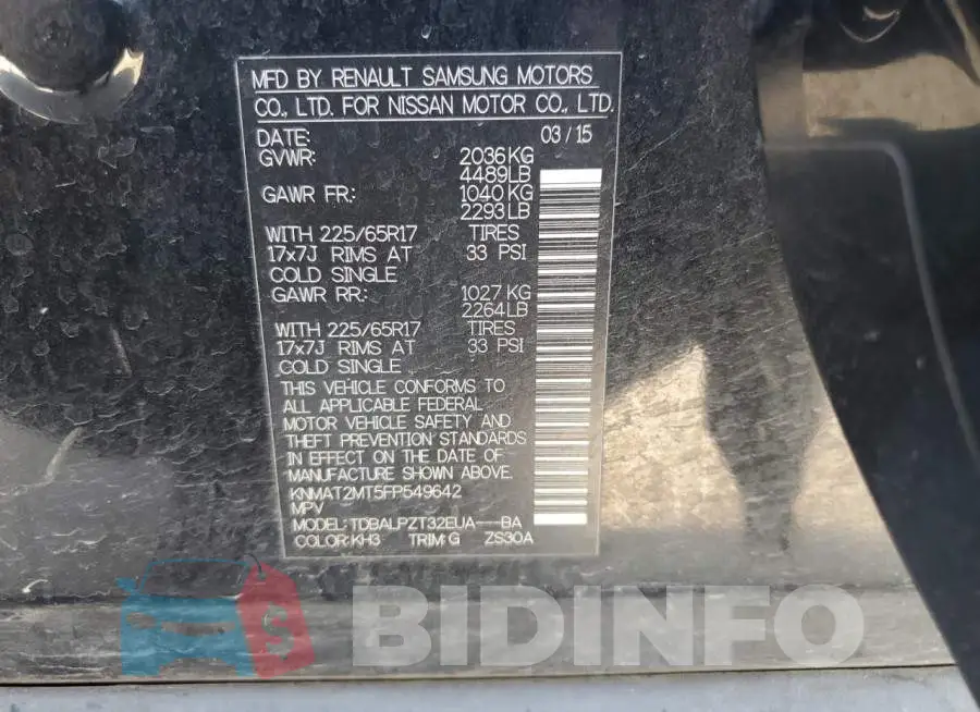KNMAT2MT5FP549642 Photo# 12