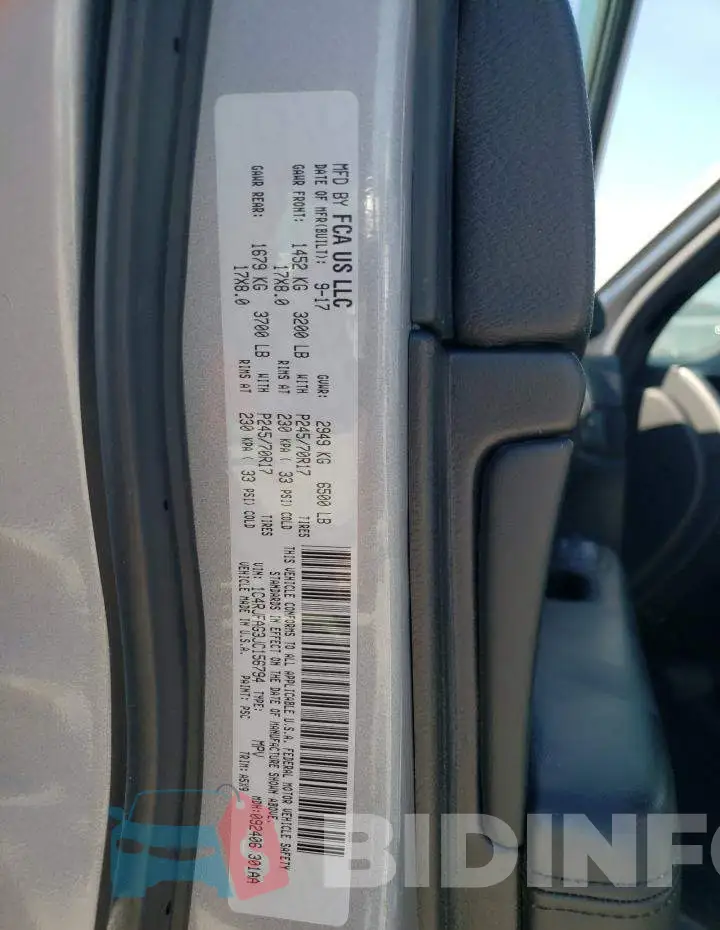 1C4RJFAG3JC156794 Photo# 13